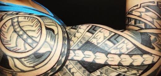 tribal arm tattoo